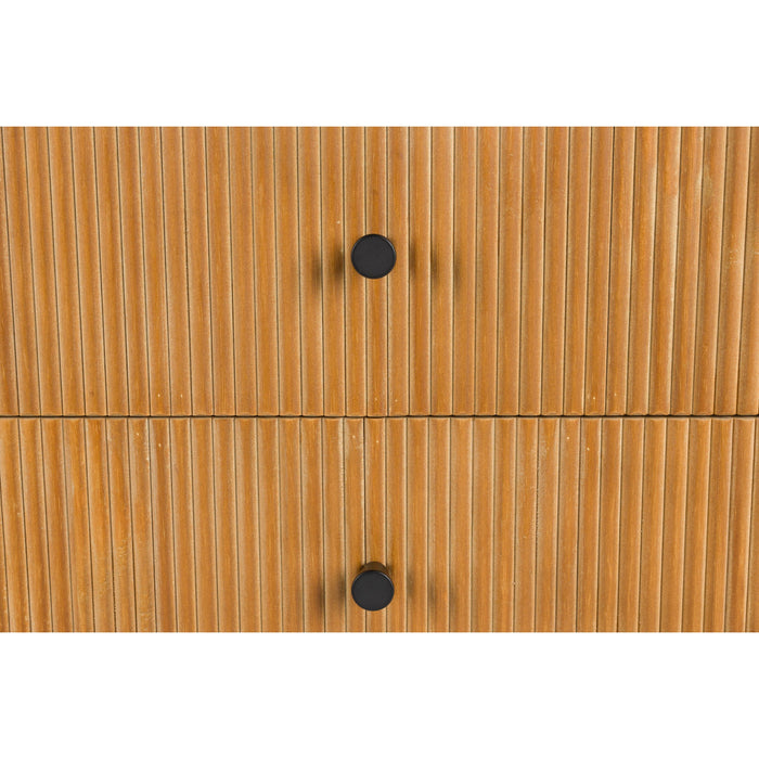 Housecraft Living Coztilla Bijzettafel| Nachtkastje Zwart| Bruin