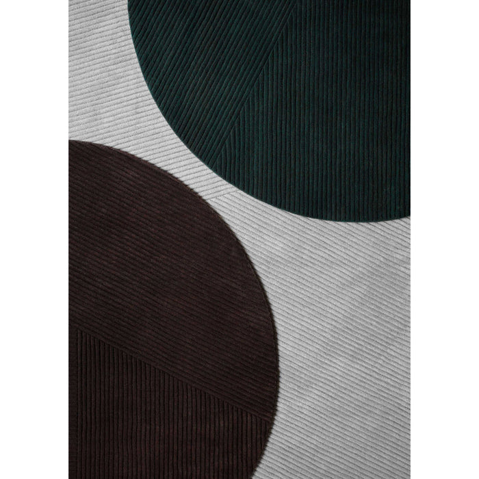 Row Circular vloerkleed 270 donkergroen