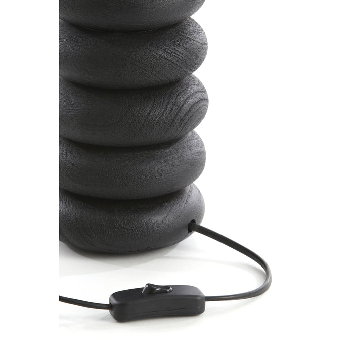 Light & Living Light&living Lampvoet Ø12x21 cm BUDONGO hout zwart