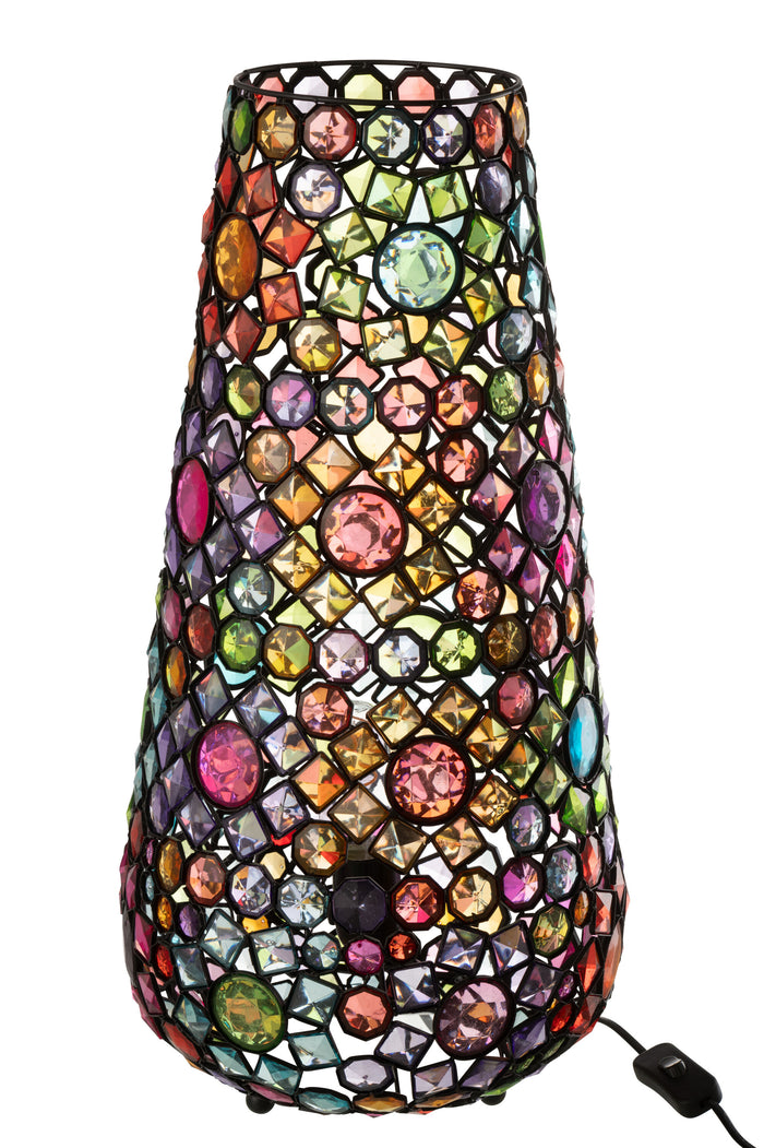 J-Line - Tafellamp Long Ijzer|kunststof Mix Large - 23x14x55cm