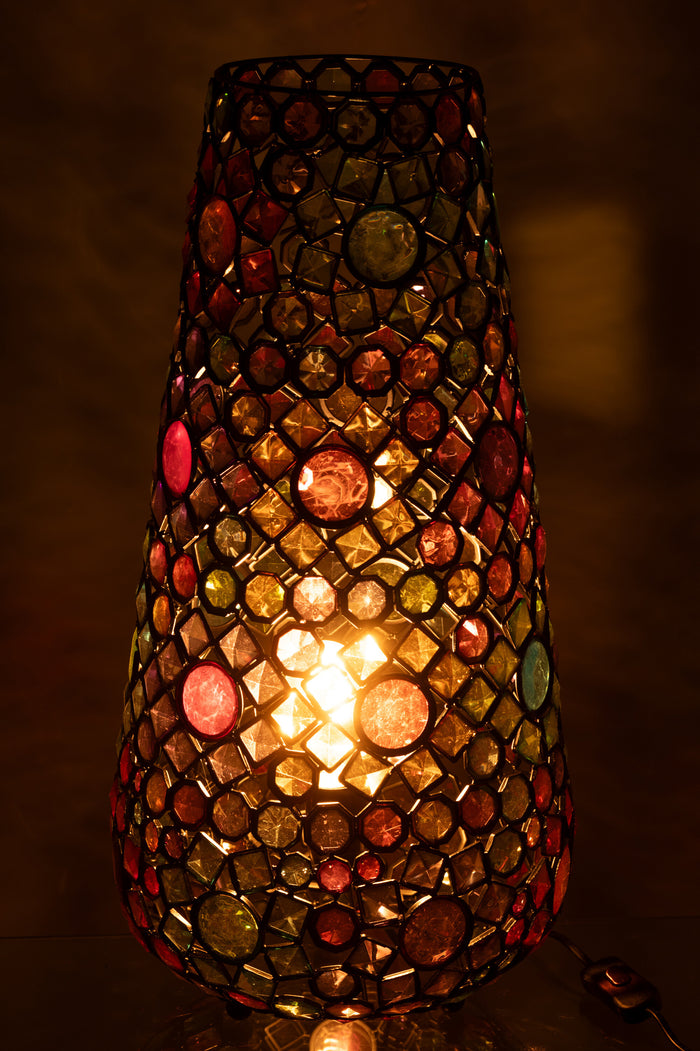 J-Line - Tafellamp Long Ijzer|kunststof Mix Large - 23x14x55cm