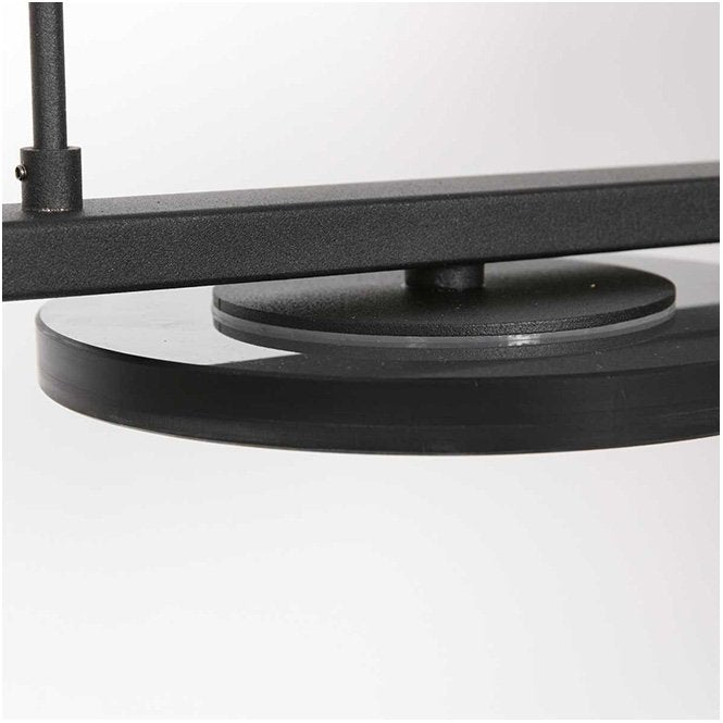 Steinhauer - Turound - Hanglamp 4-lichts zwart | smoke glas dimbaar