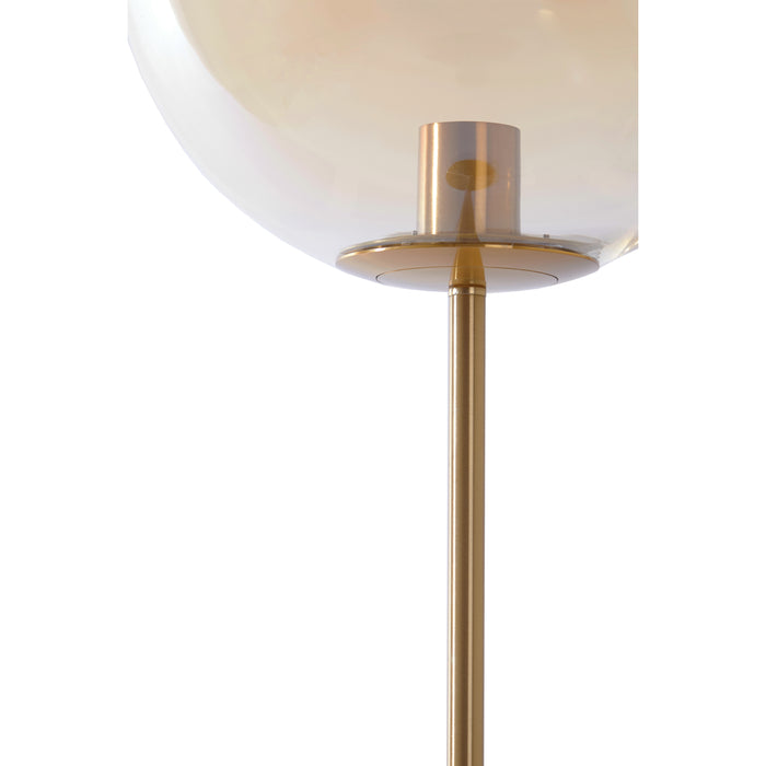 Light&living Vloerlamp Ø30x160 cm MEDINA glas amber+goud