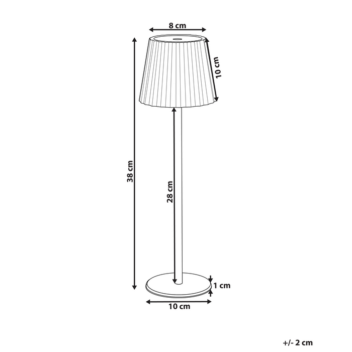 Beliani - POMBEIRO - Tafellamp - Pastelroze - Aluminium|IJzer