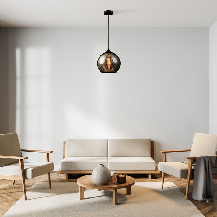 Maytoni - Hanglamp Bergen - Zwart - Ø25