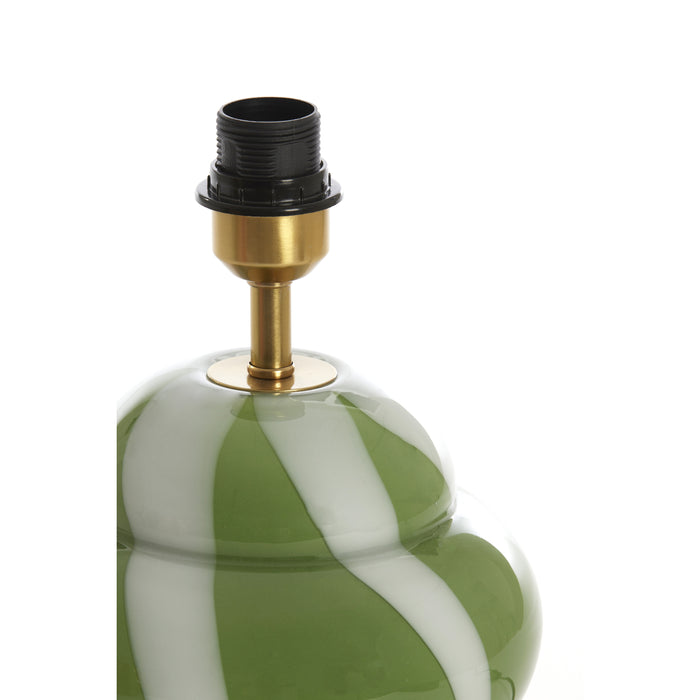 Light&living Lampvoet Ø22x28 cm YLIEN glas groen-wit+goud
