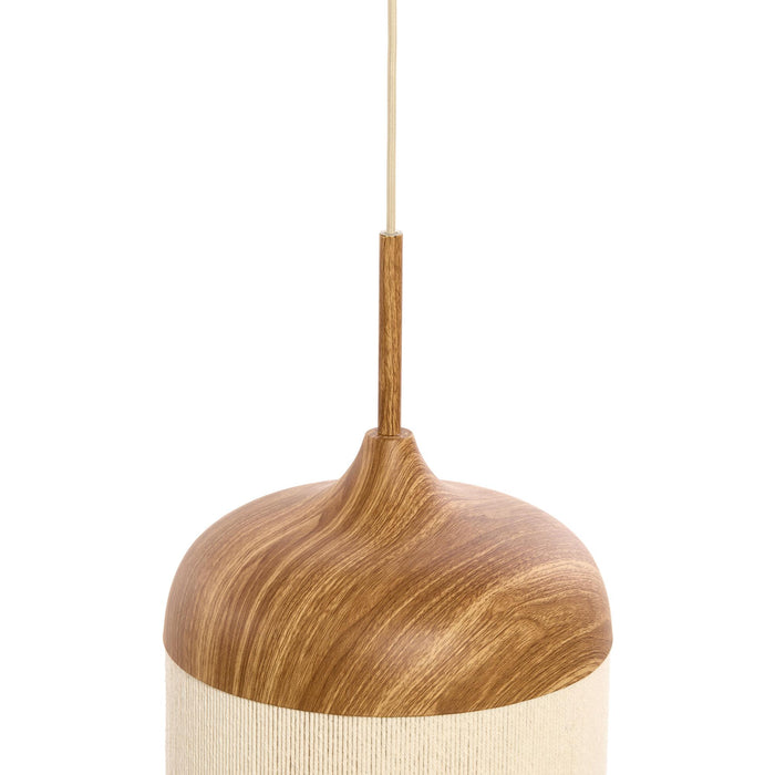 Light & Living Hanglamp Dania - Naturel|Crème - Ø16cm