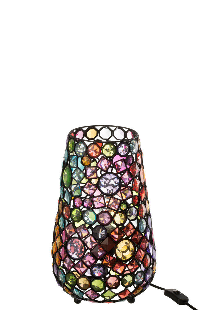 J-Line - Tafellamp Long Ijzer|kunststof Mix Small - 23x14x35cm