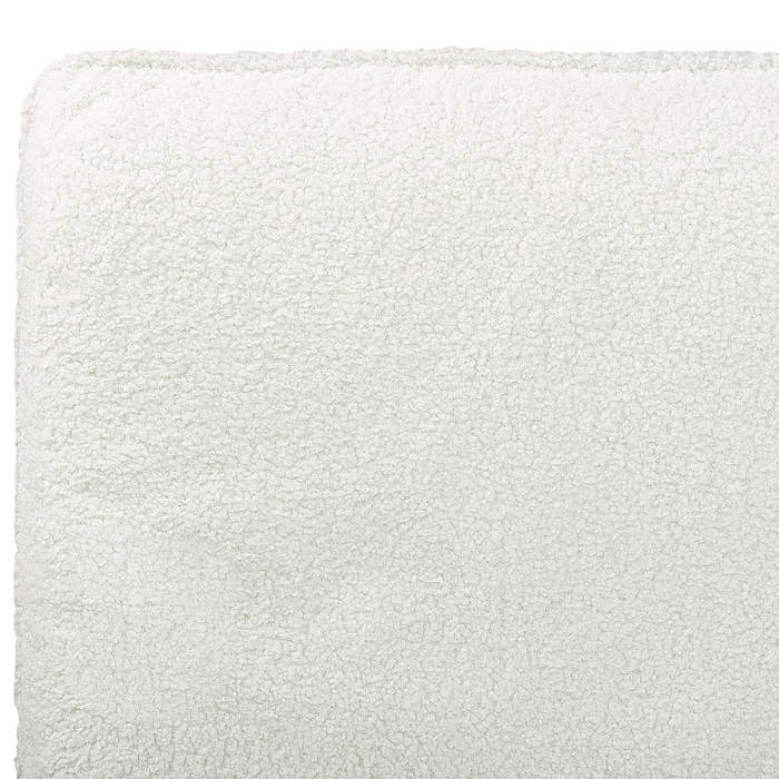 Beliani-CORIO-Tweepersoonsbed-Gebroken wit-160 x 200 cm-Bouclé