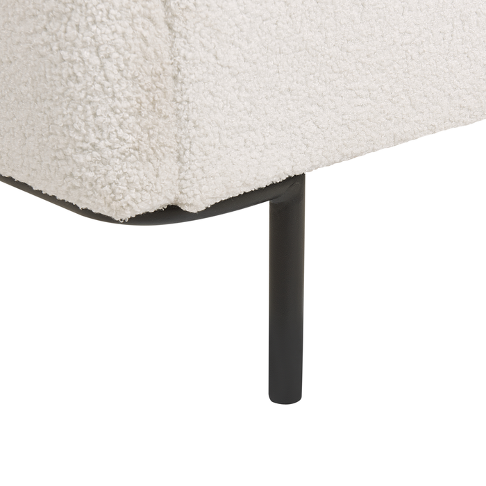Beliani-CORIO-Tweepersoonsbed-Gebroken wit-160 x 200 cm-Bouclé