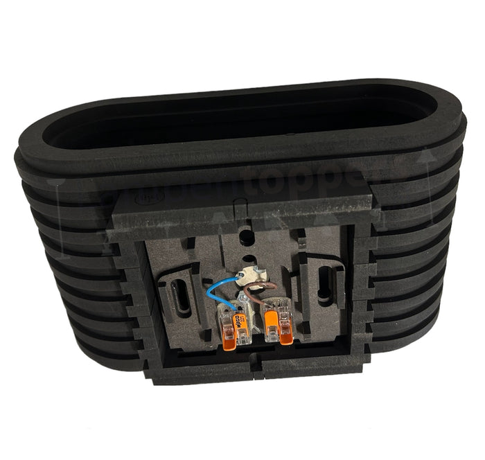 Blij Design Wandlamp Oval Zwart G9