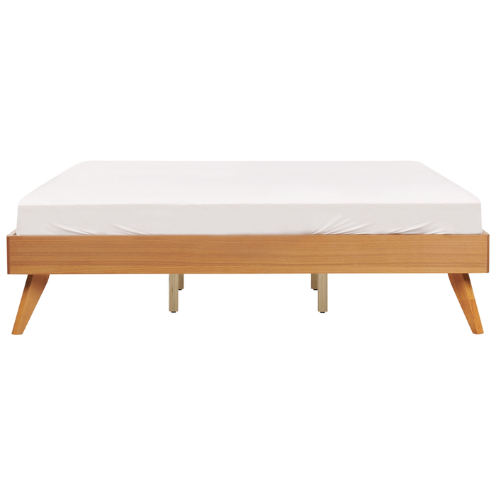 Beliani - BERRIC - Tweepersoonsbed - Lichthout - 180 x 200 cm - MDF