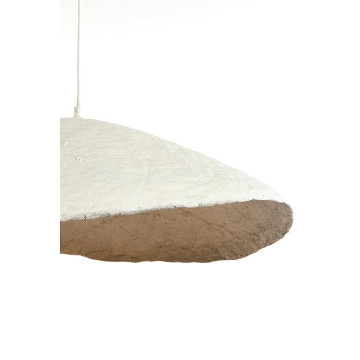 Light&living Hanglamp 71x53,5x23 cm LONIA crème+antiek brons