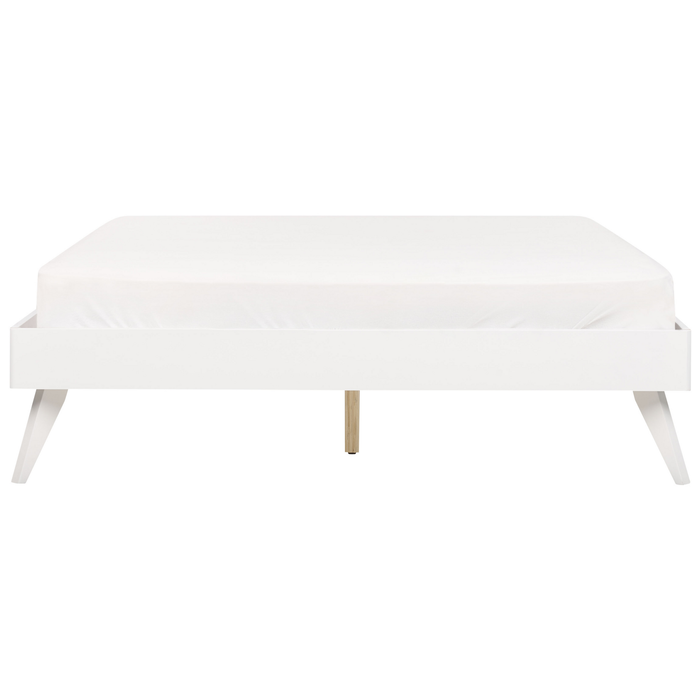 Beliani - BERRIC - Tweepersoonsbed - Wit - 160 x 200 cm - MDF