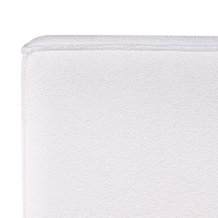 Beliani - LINARDS - Bed - Wit - 180 x 200 cm - Bouclé