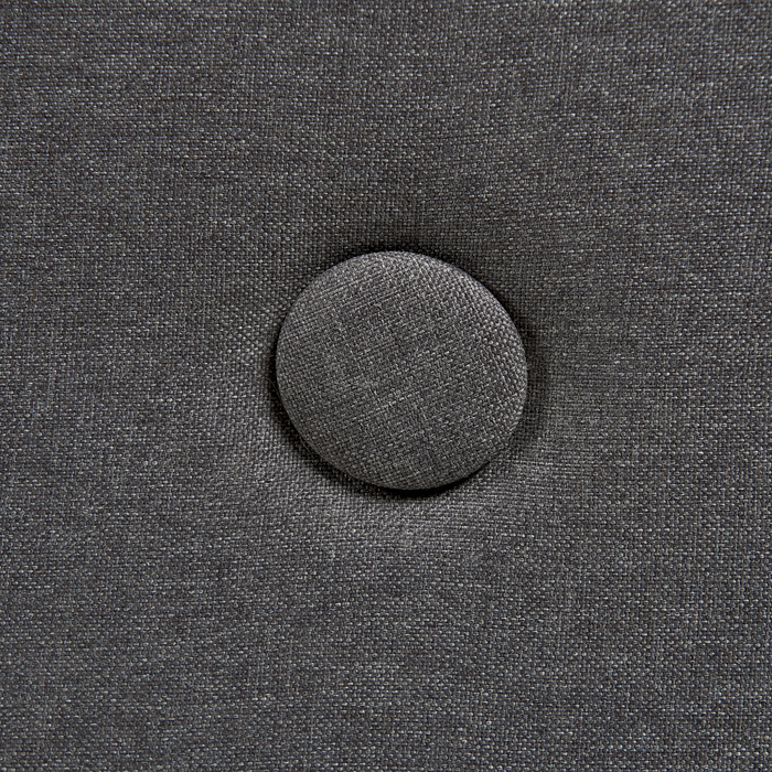 Beliani-RENNES II-Tweepersoonsbed-Donkergrijs-160 x 200 cm-Polyester