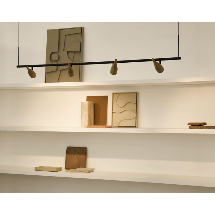 Hollands Licht Timber Line 4 hanglamp LED zwart essen
