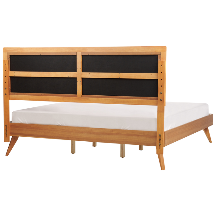 Beliani - POISSY - Tweepersoonsbed - Lichthout - 180 x 200 cm - MDF
