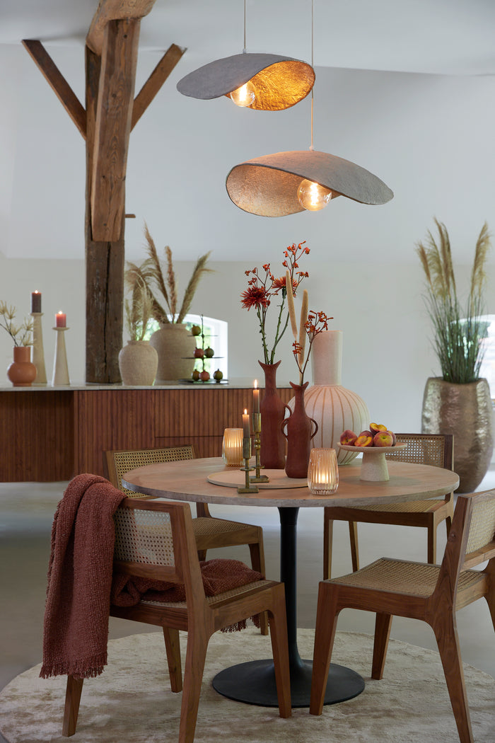 Light&living Hanglamp 53x43x18 cm LONIA grijs+antiek brons