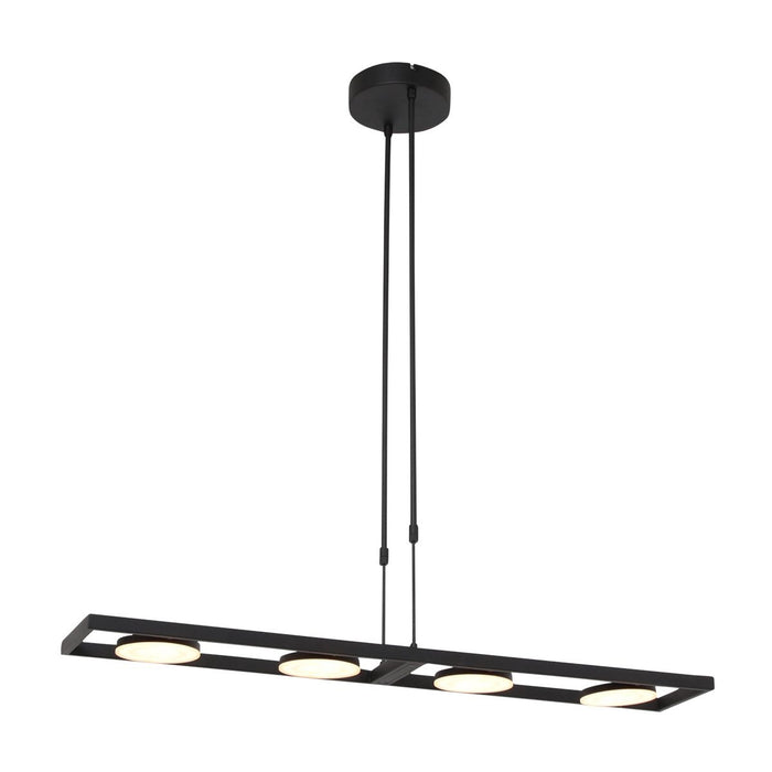 Steinhauer Hanglamp Soleil 4 lichts L 120 cm zwart
