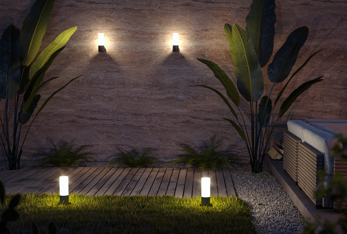 Maytoni Outdoor - Landschapsverlichting Willis - Grijs - Ø8