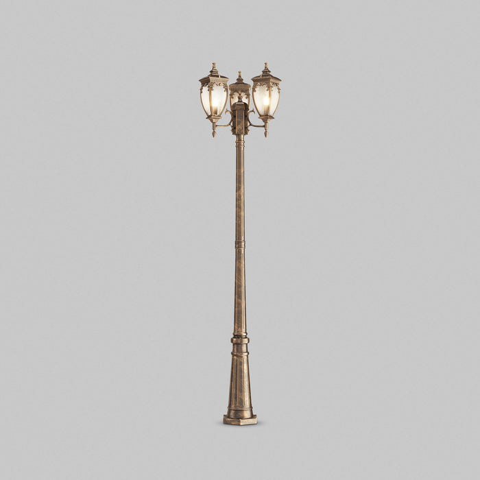 Maytoni Outdoor - Landschapsverlichting Fleur - Zwart met goud - Ø52,5