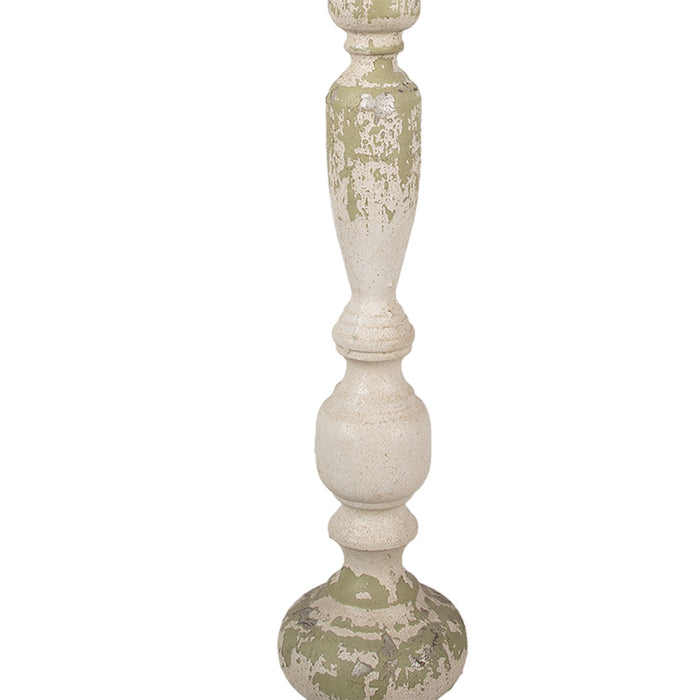 Clayre & Eef Tafellamp Ø 38x88 cm Beige IJzer Bureaulamp