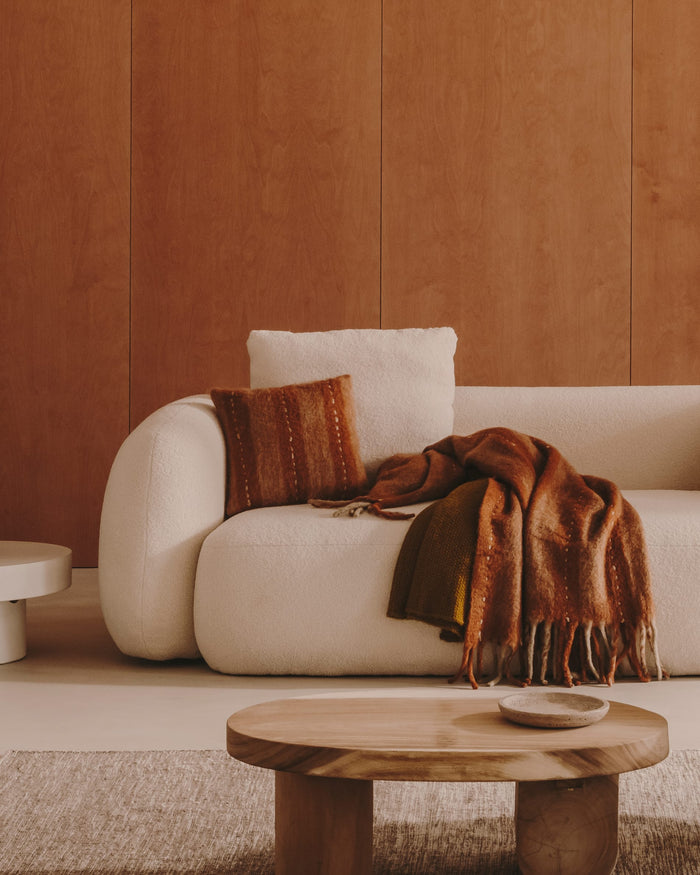 Kave Home - Mosi-salontafel van massief munggurhout, Ø 90 x 60 cm