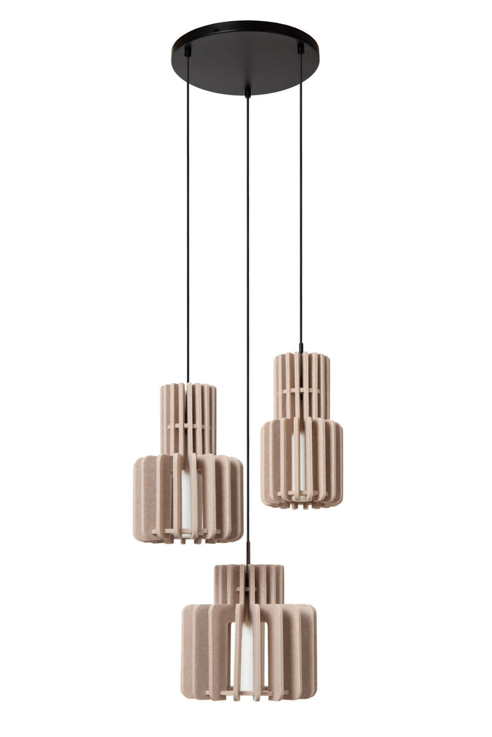 Lucide ROLLO Hanglamp - Taupe