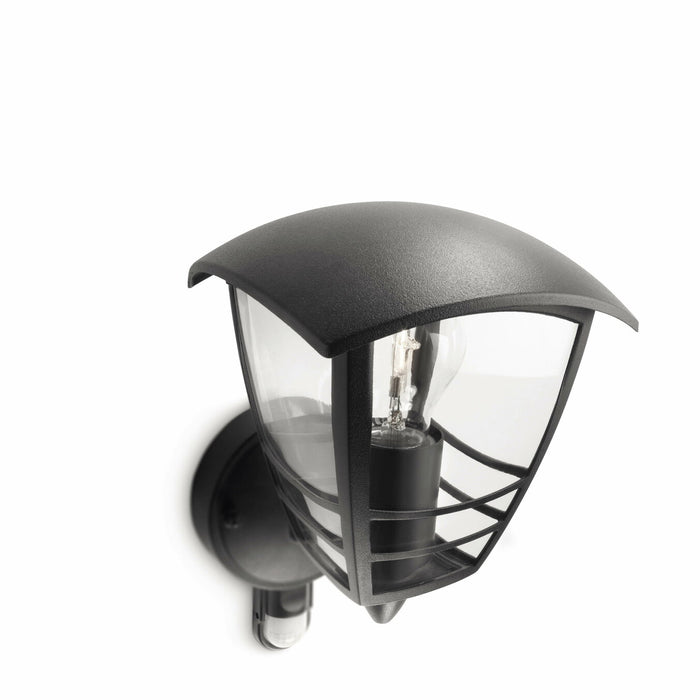 Philips Creek buitenwandlamp - met sensor - zwart