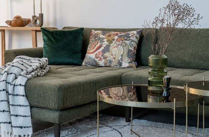 House Nordic Lido Olijfgroen 2,5-Zits Hoekbank Links