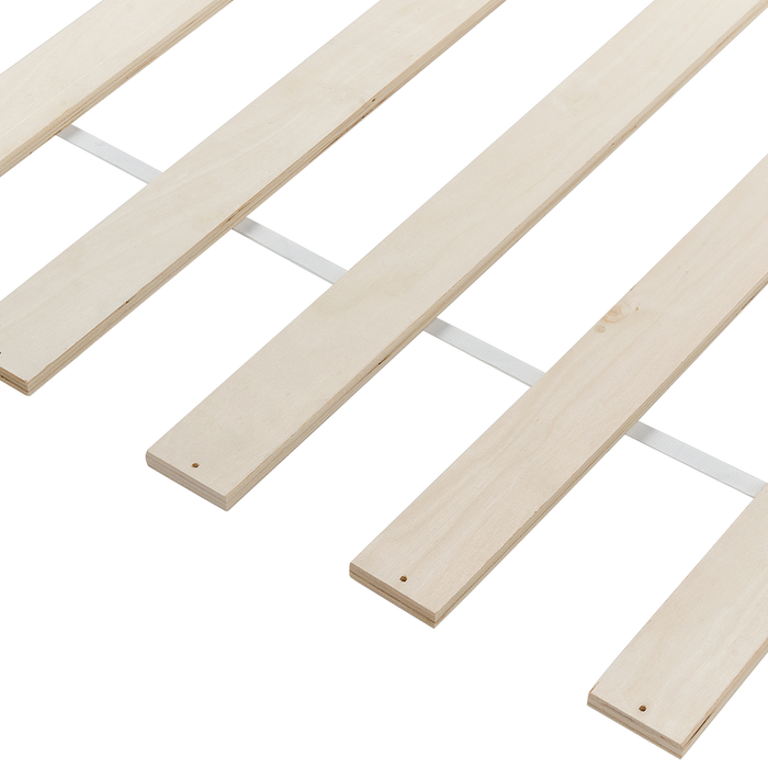 Beliani-BONNAC-Eenpersoonsbed-Pastelroze-90 x 200 cm-Dennenhout