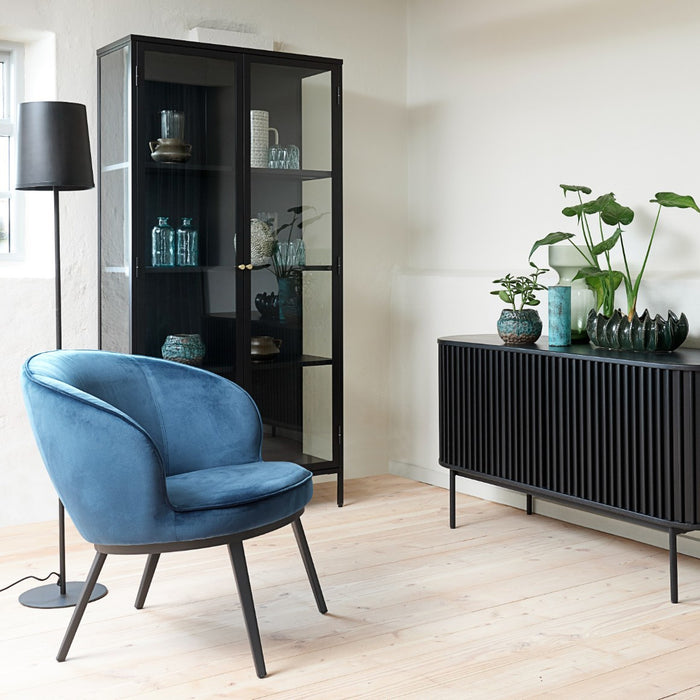 by fonQ Fort Vitrinekast - H 190 cm - Zwart