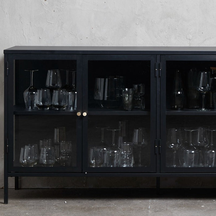 by fonQ Fort Dressoir 4-Deurs - Zwart