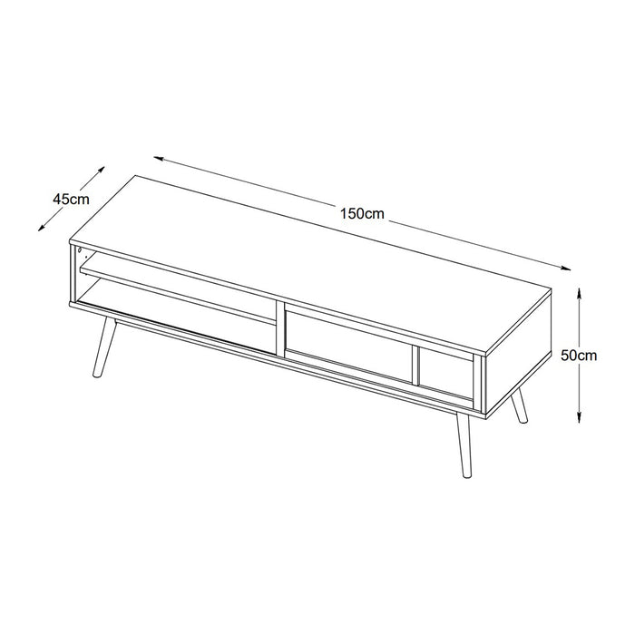 by fonQ Nomad Tv-meubel - Smoked Eiken