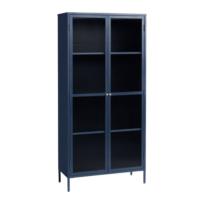 by fonQ Opal Vitrinekast - H 190 cm - Navy