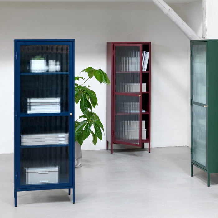 by fonQ Opal Vitrinekast - H 160 cm - Navy