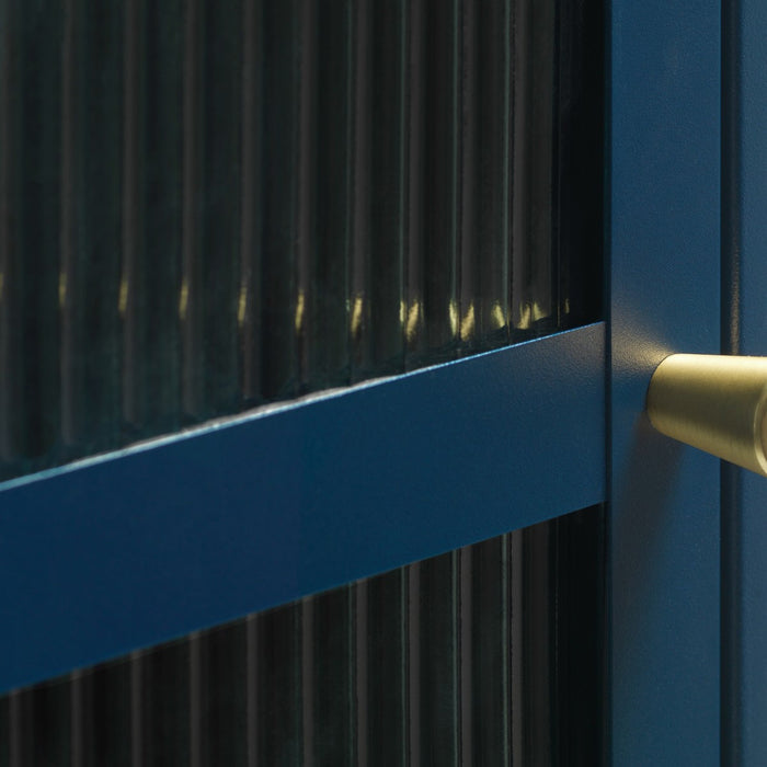 by fonQ Opal Vitrinekast - H 160 cm - Navy