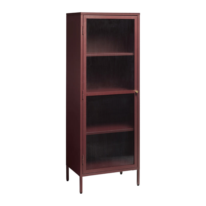 by fonQ Opal Vitrinekast - H 160 cm - Bordeaux