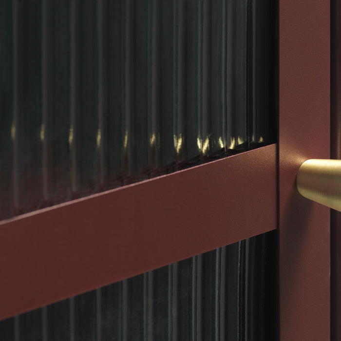 by fonQ Opal Vitrinekast - H 160 cm - Bordeaux