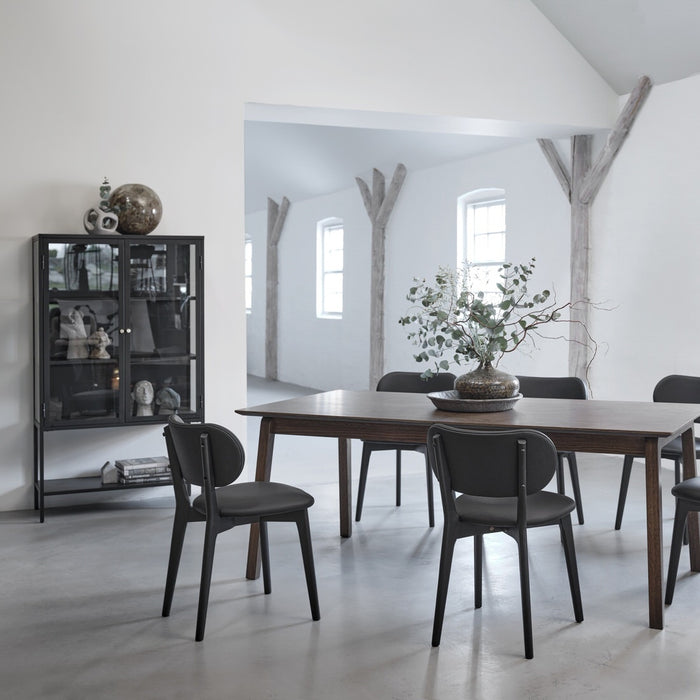 by fonQ Fort Vitrinekast - H 160 cm - Zwart