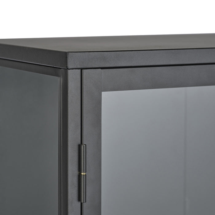 by fonQ Fort Vitrinekast - H 160 cm - Zwart