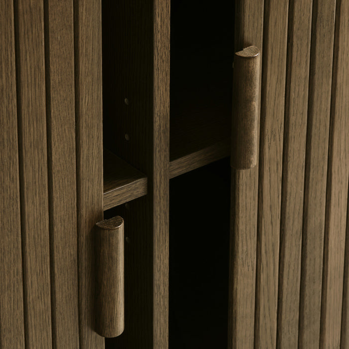 by fonQ Splinted Dressoir - Smoked Eiken