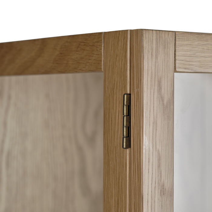 by fonQ Fika Vitrinekast - H 140 cm - Naturel Eiken