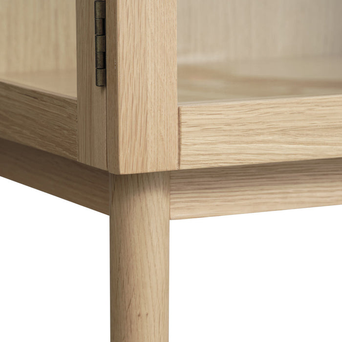 by fonQ Fika Vitrinekast - H 190 cm - Naturel Eiken