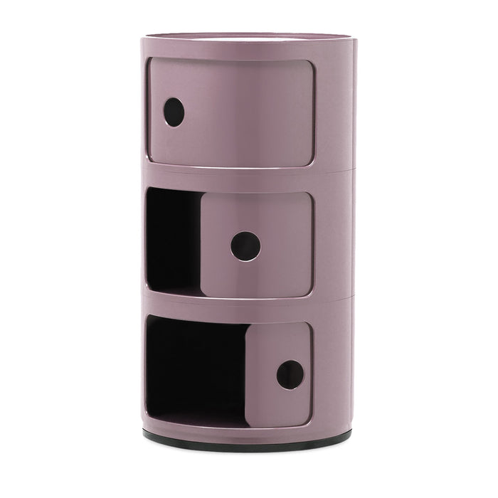 Kartell Componibili Kast Ø 32 cm - 3 Modules - Mauve