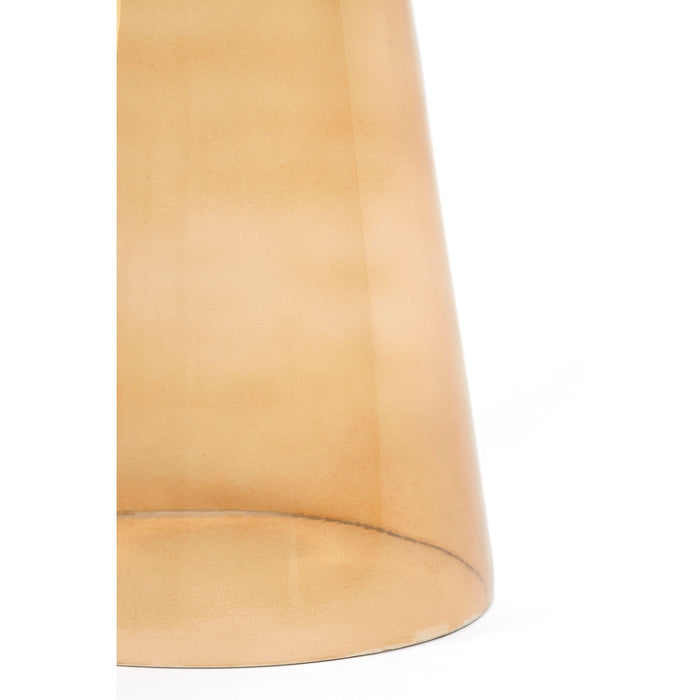 Light & Living Light&living Bijzettafel Ø30x50 cm DAKWA glas okergeel