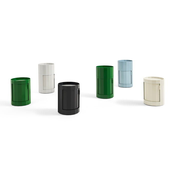 HAY Facet Bijzettafel met Opbergvak - High - Misty Blue