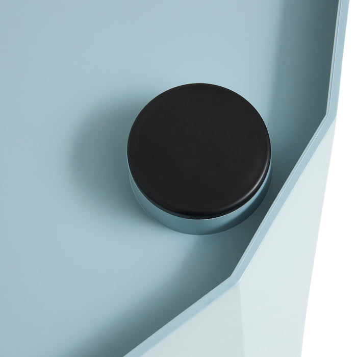 HAY Facet Bijzettafel met Opbergvak - High - Misty Blue