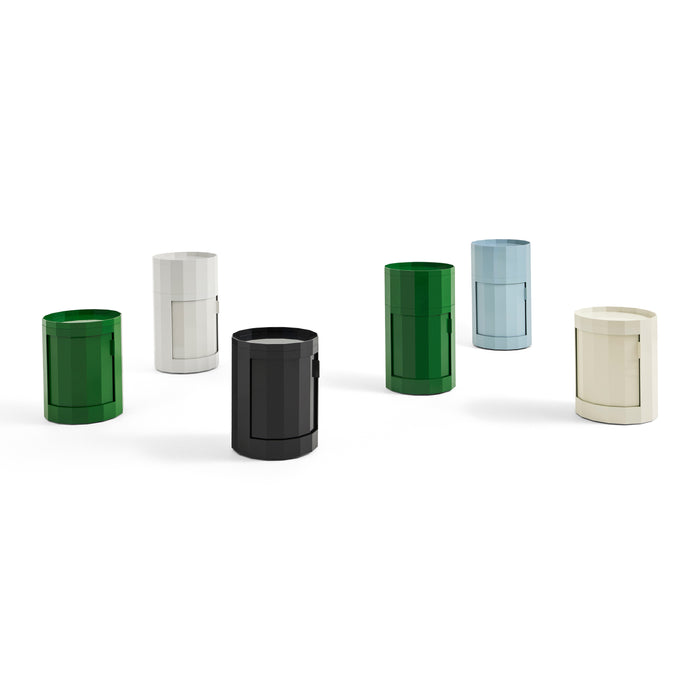 HAY Facet Bijzettafel met Opbergvak - High - Misty Grey